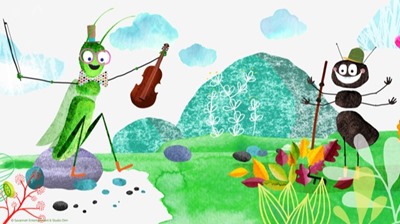 Myren og graeshoppen